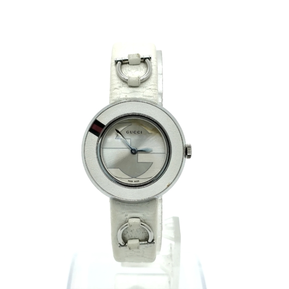 Gucci Silver Stainless Steel U-Play 129.5 Women's Wristwatch 27 mm - Picture 1 of 9